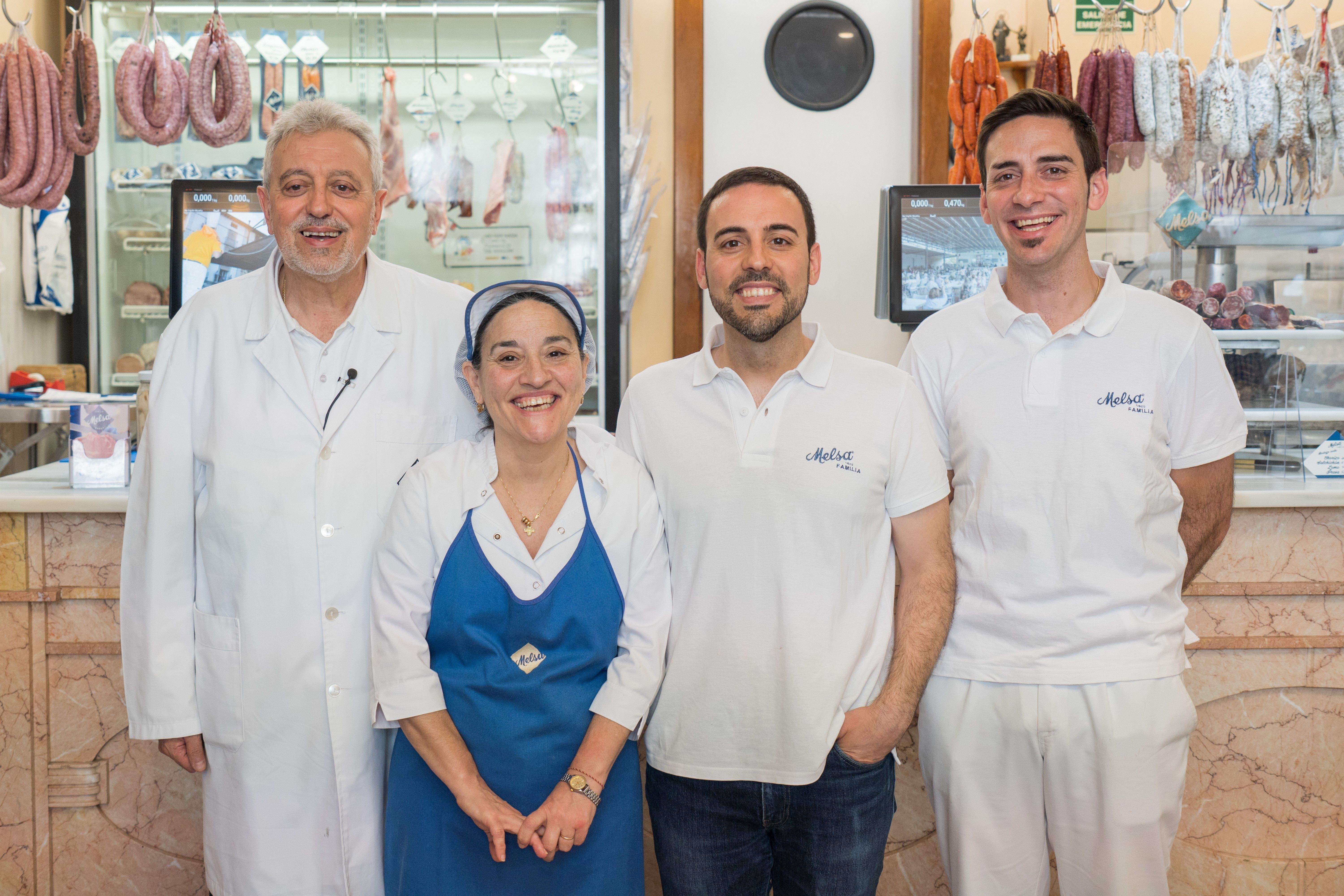 Pepe Romeo, María José Ejea, Alejandro y Manuel Romeo Ejea, en Melsa