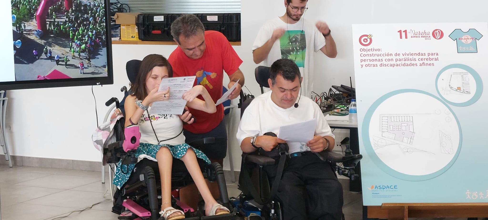 Presentación de la Marcha Aspace. Fotos JGA