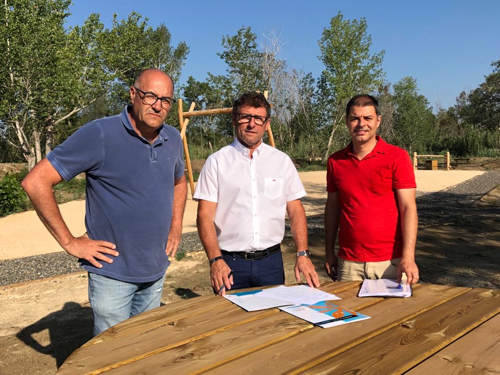 Entrega de la obra en Zaidín. Foto Comarca del Bajo Cinca/Baix Cinca