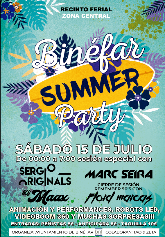 Cartel de la Summer Party 2023