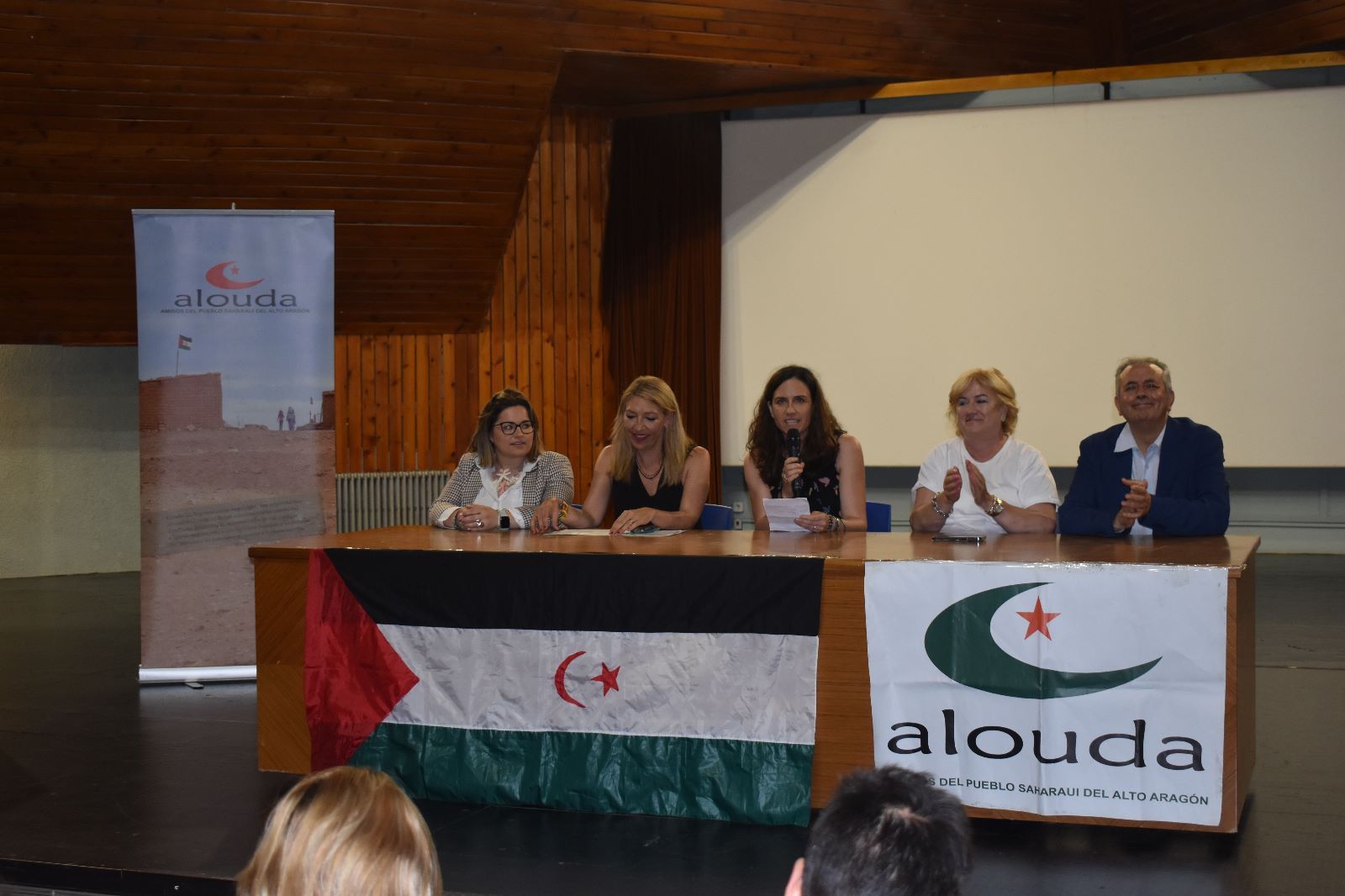 Recepción a los niños saharauis por Alouda