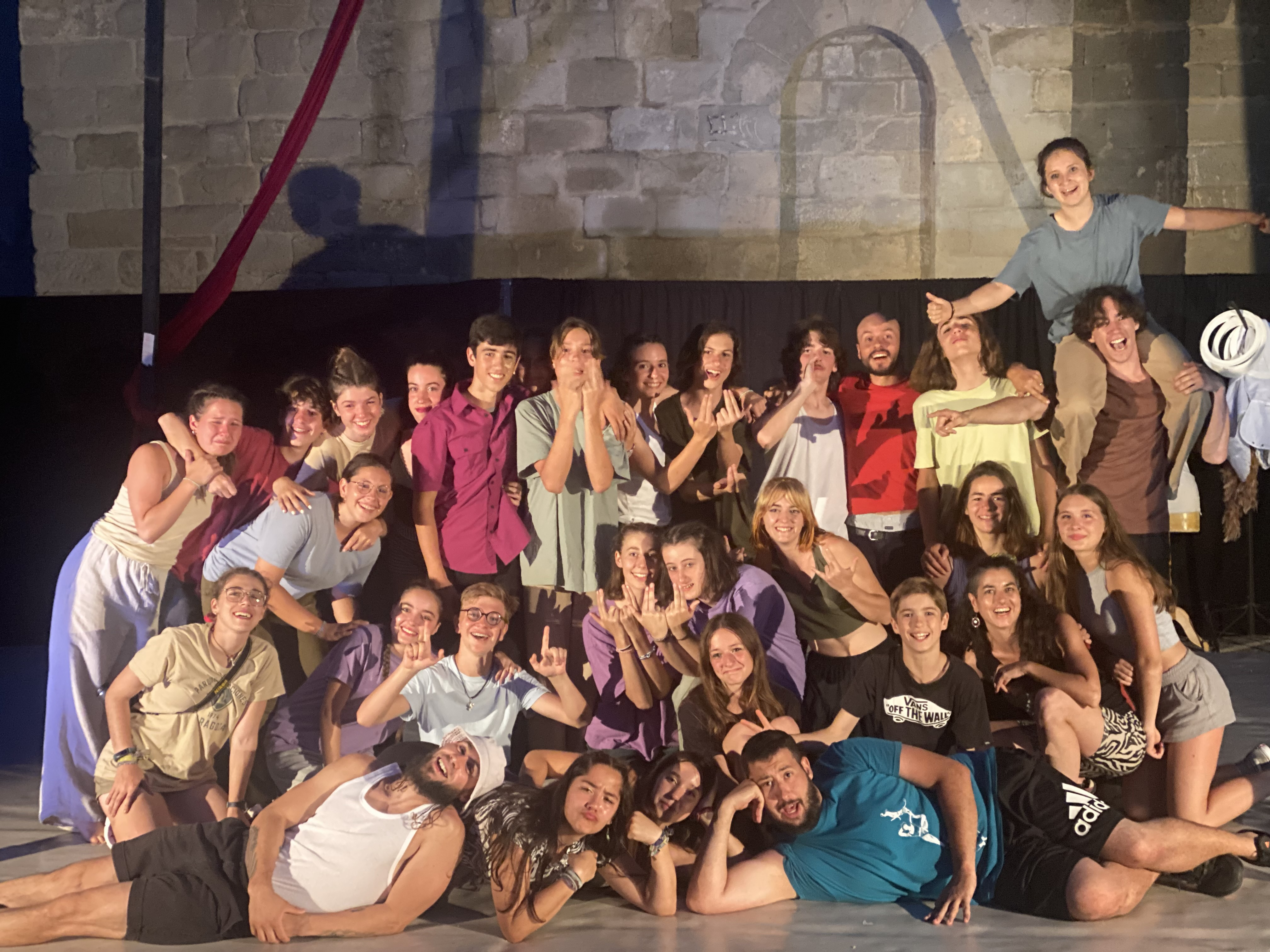 Cirque à Dos, un proyecto socioeducativo que ha actuado en Graus, Benabarre y Campo