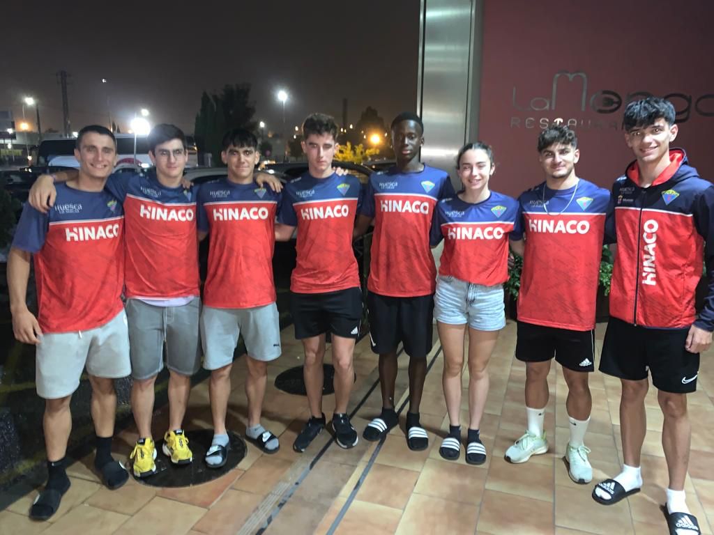Atletas de Hinaco en Gijón.