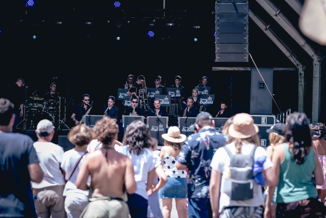 Huesca Big Band en Pirineos Sur 2023. Foto Jaime Oriz
