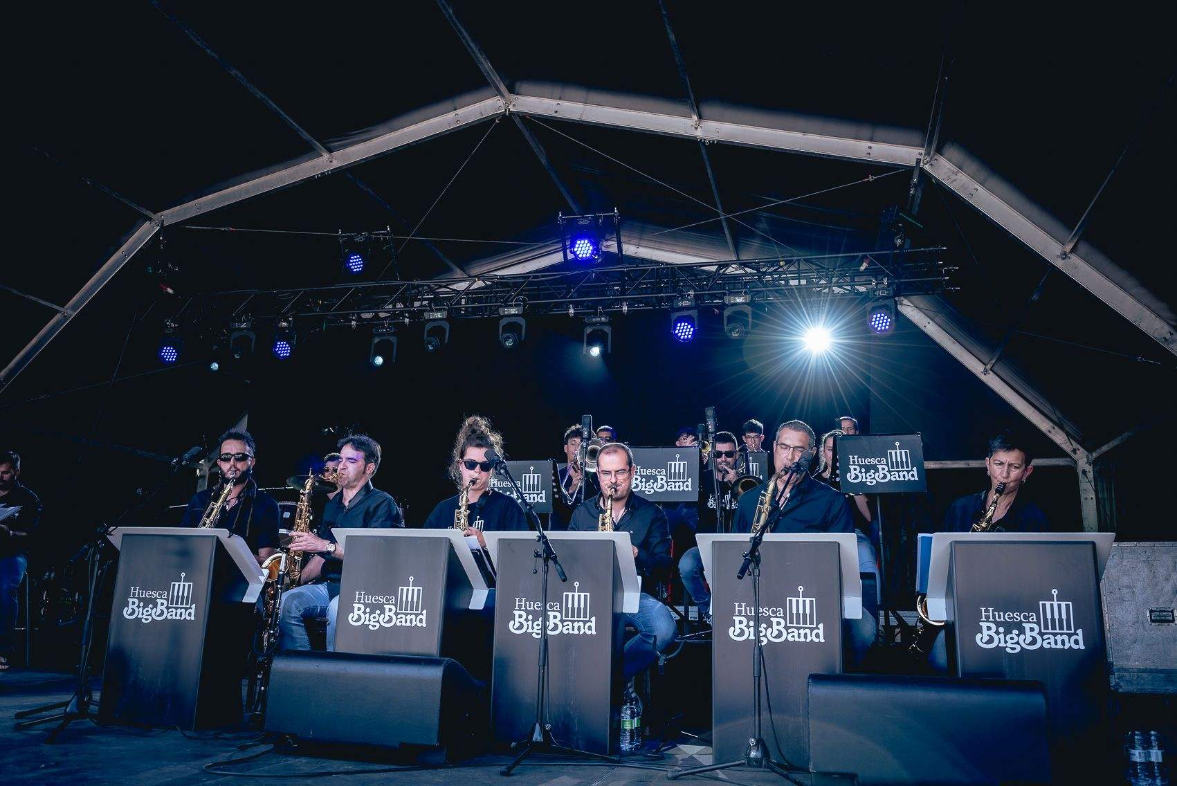 Huesca Big Band en Pirineos Sur 2023. Foto Jaime Oriz