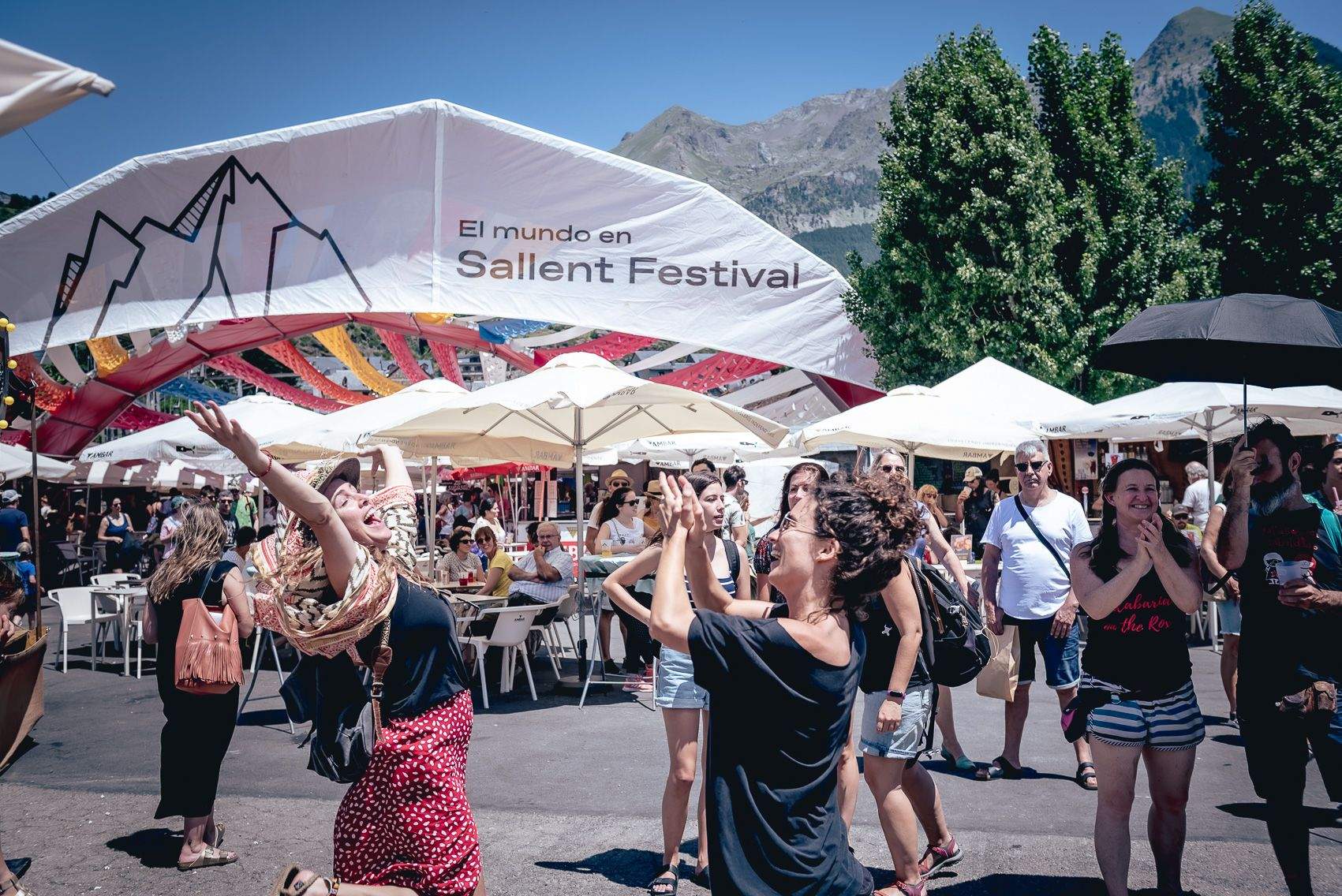 Escenario de Pirineos Sur 2023 en Sallent de Gállego. Foto Jaime Oriz