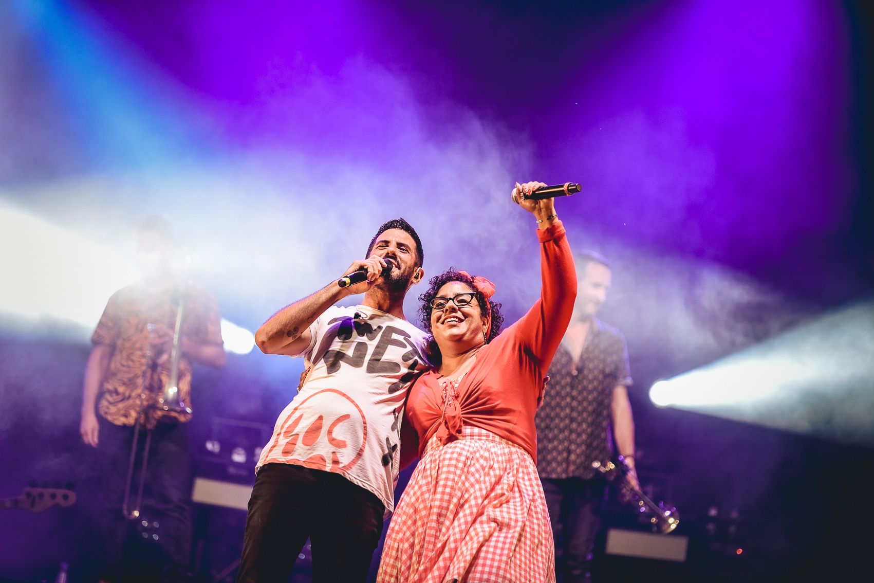 La Pegatina, en Pirineos Sur 2023. Foto Jaime Oriz 