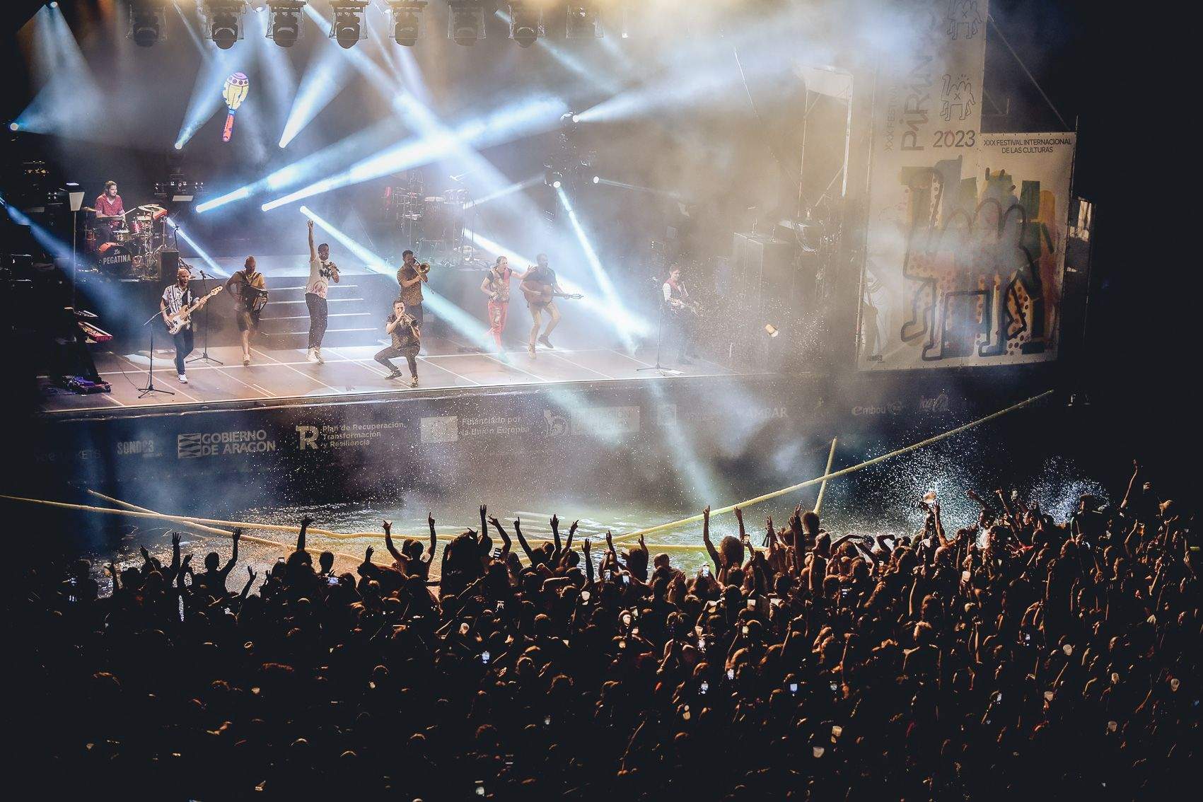 La Pegatina, en Pirineos Sur 2023. Foto Jaime Oriz 