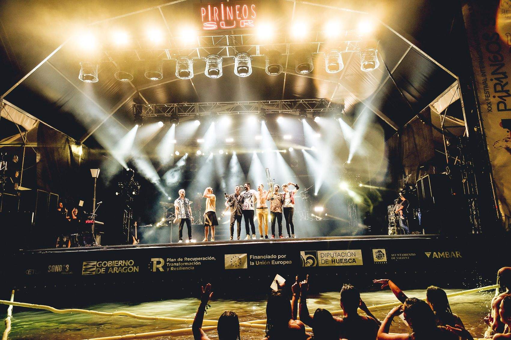 La Pegatina, en Pirineos Sur 2023. Foto Jaime Oriz 