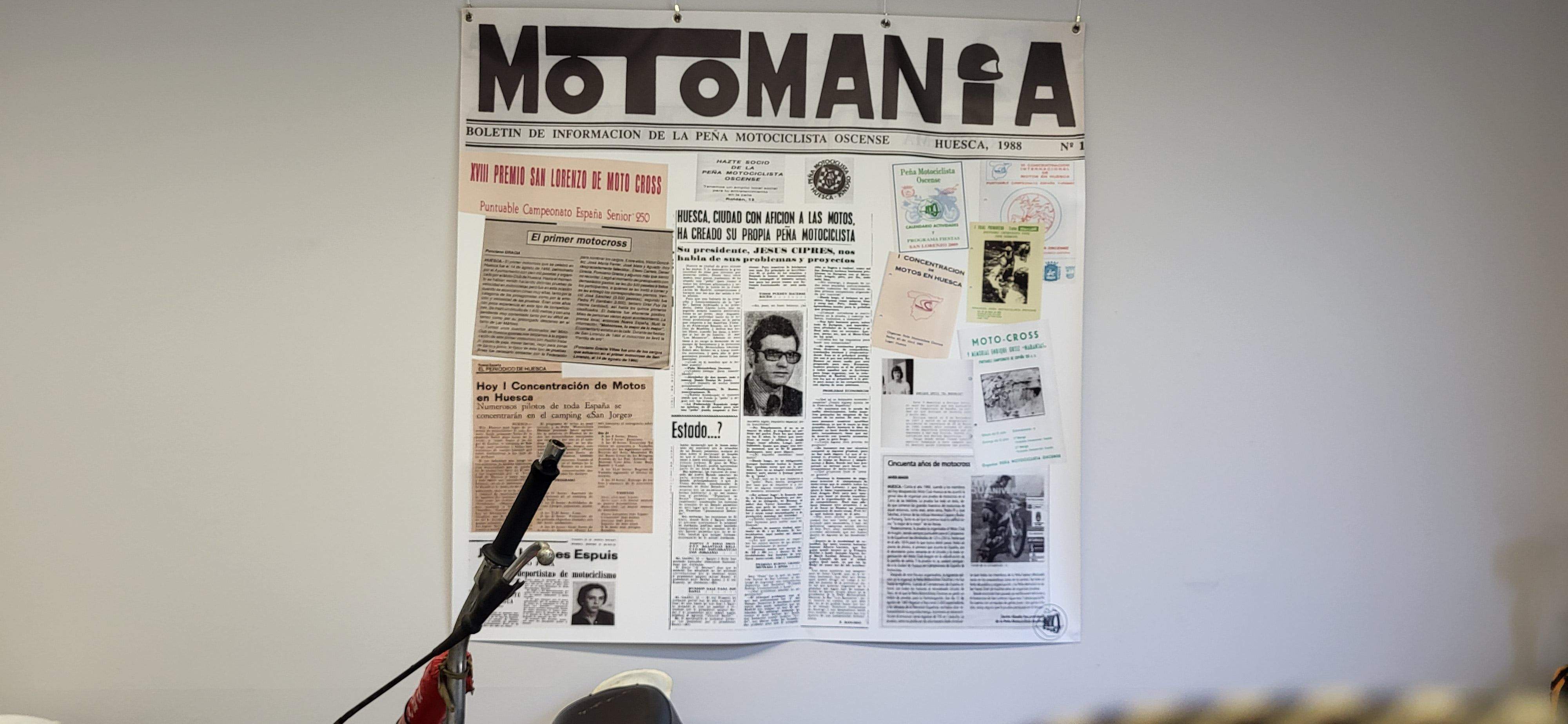 Exposición conmemorativa del 50 aniversario de la Peña Motociclista Oscense. Foto Myriam Martínez