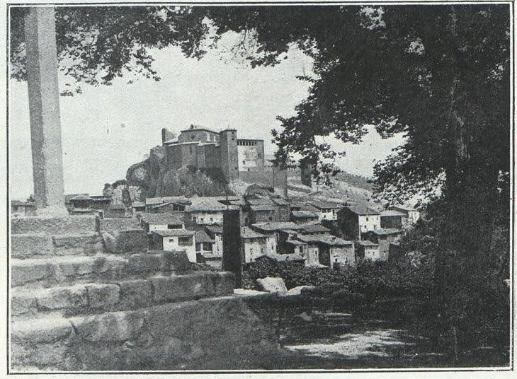 Vista de Alquézar en 1922.