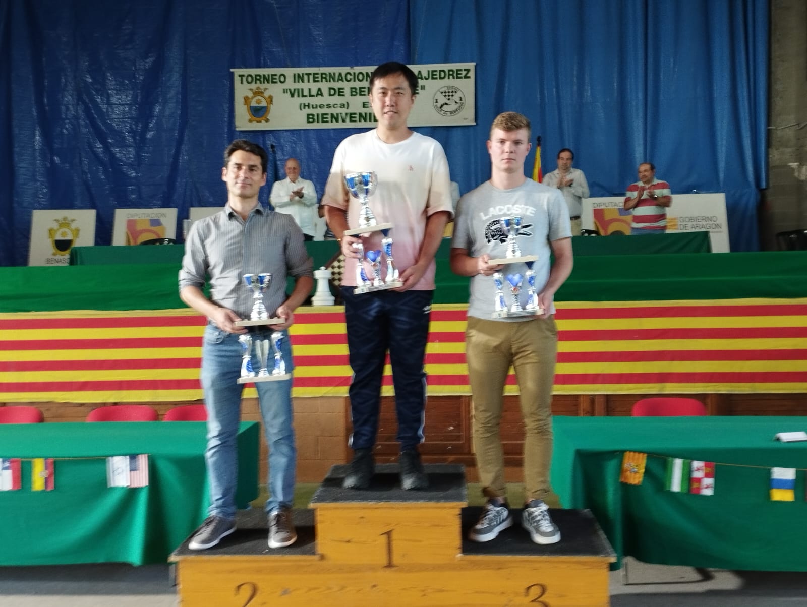 Podio final del Open de Benasque.