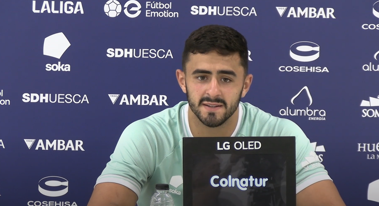 Rubén Pulido, jugador del Huesca