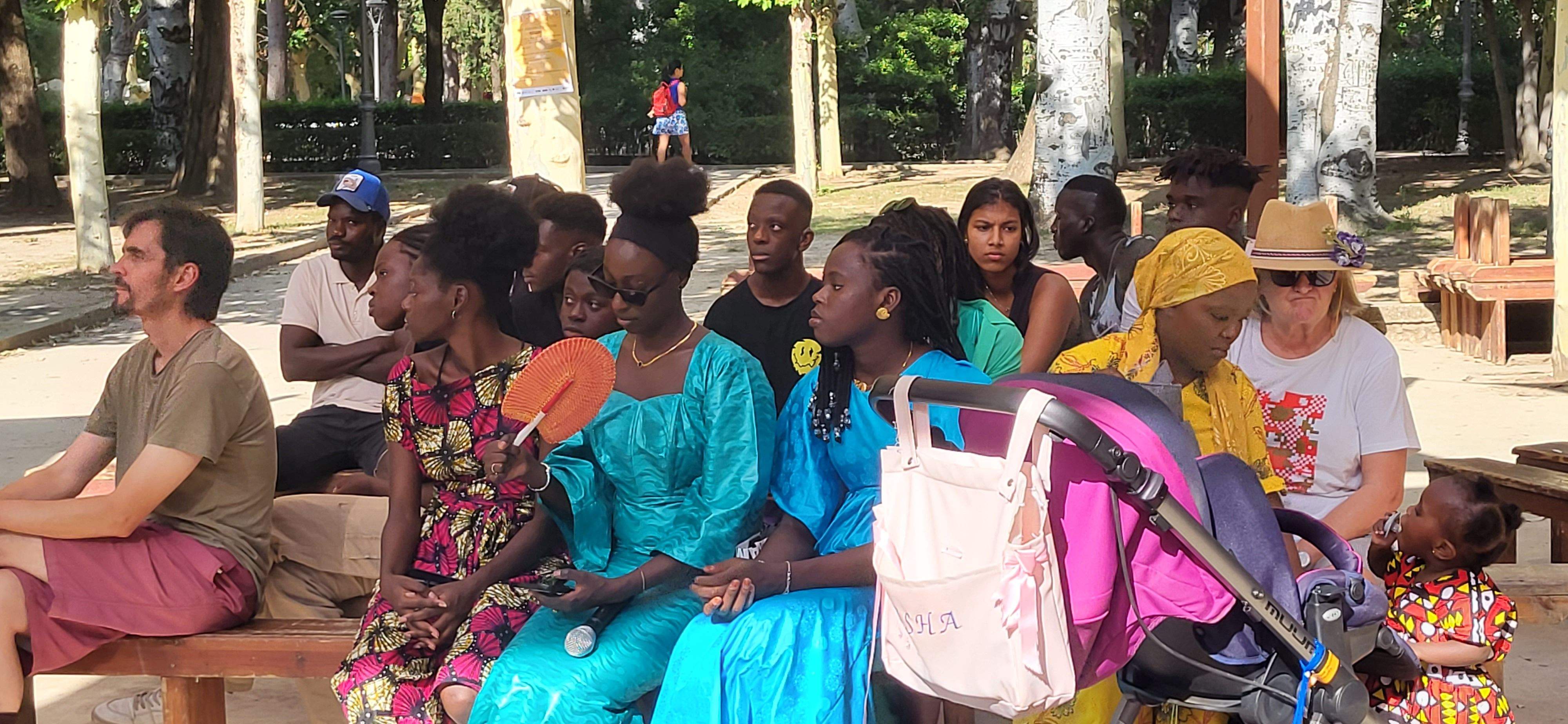 Actuación de Thimbo Samb en el Teatro Griego del parque Miguel Servet.