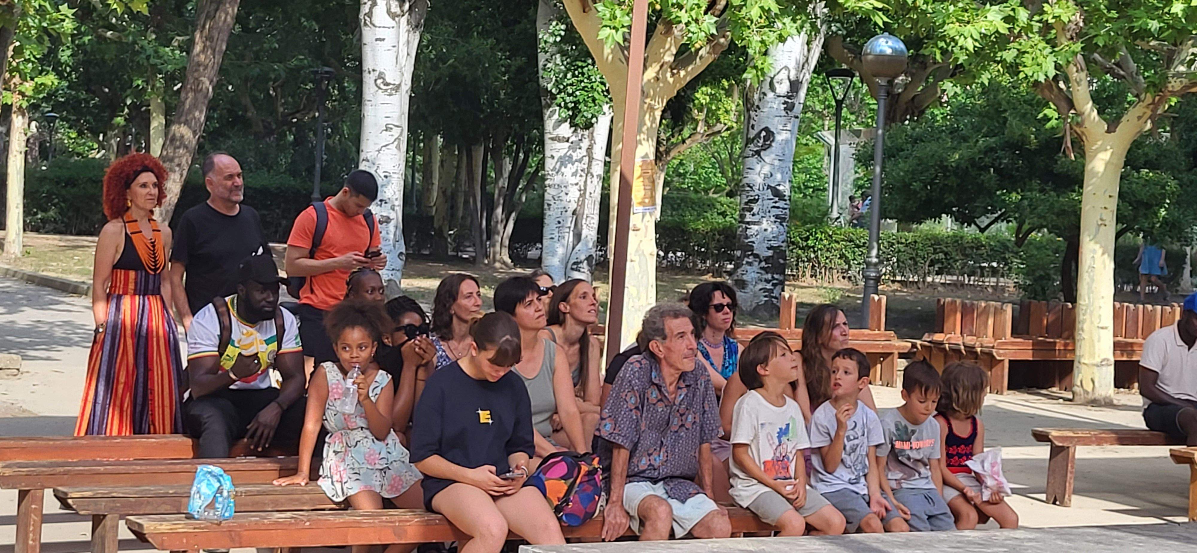 Actuación de Thimbo Samb en el Teatro Griego del parque Miguel Servet.