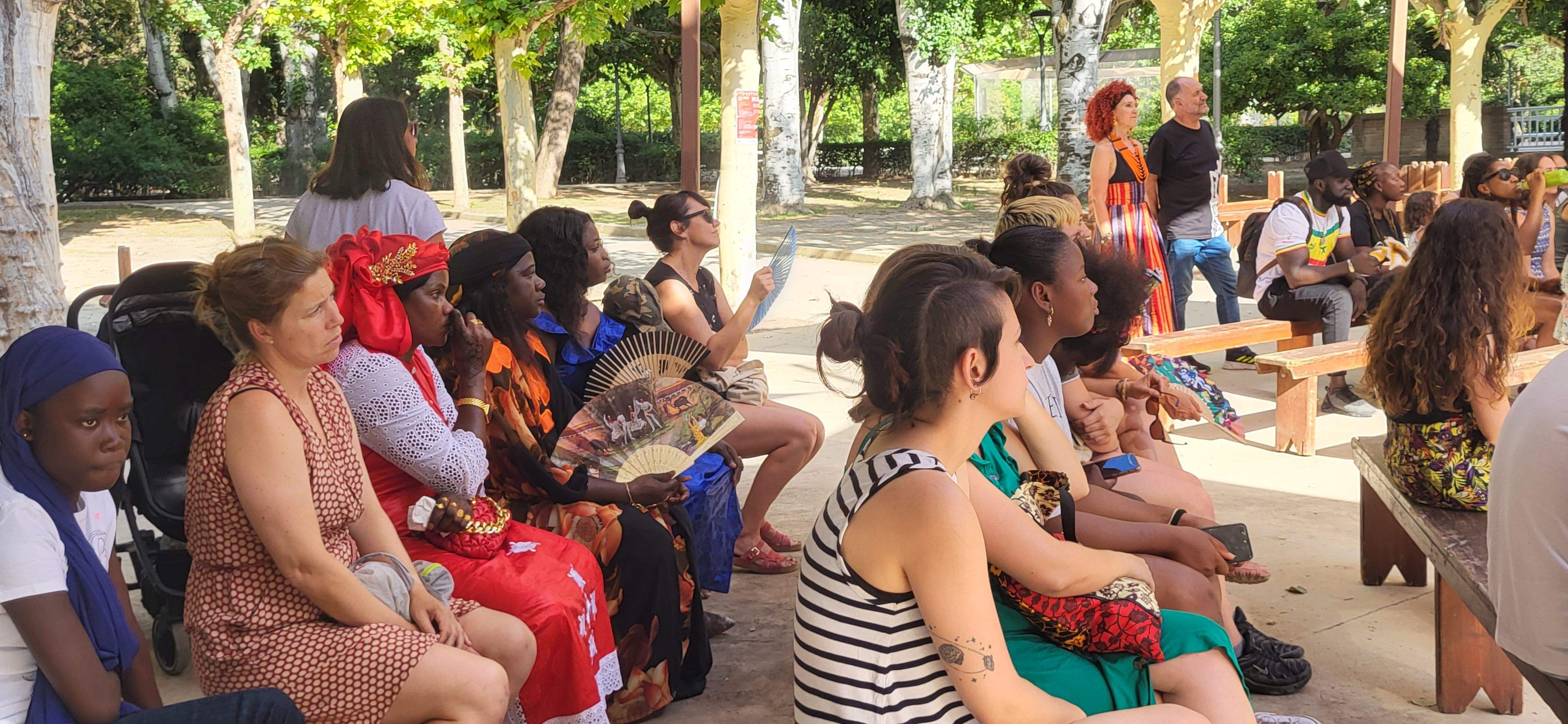 Actuación de Thimbo Samb en el Teatro Griego del parque Miguel Servet.