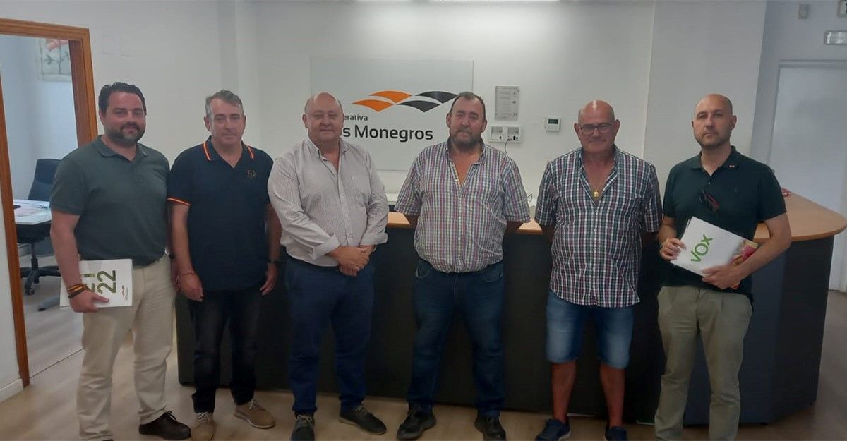 VOX se ha reunido con miembros de la Cooperativa Monegros.