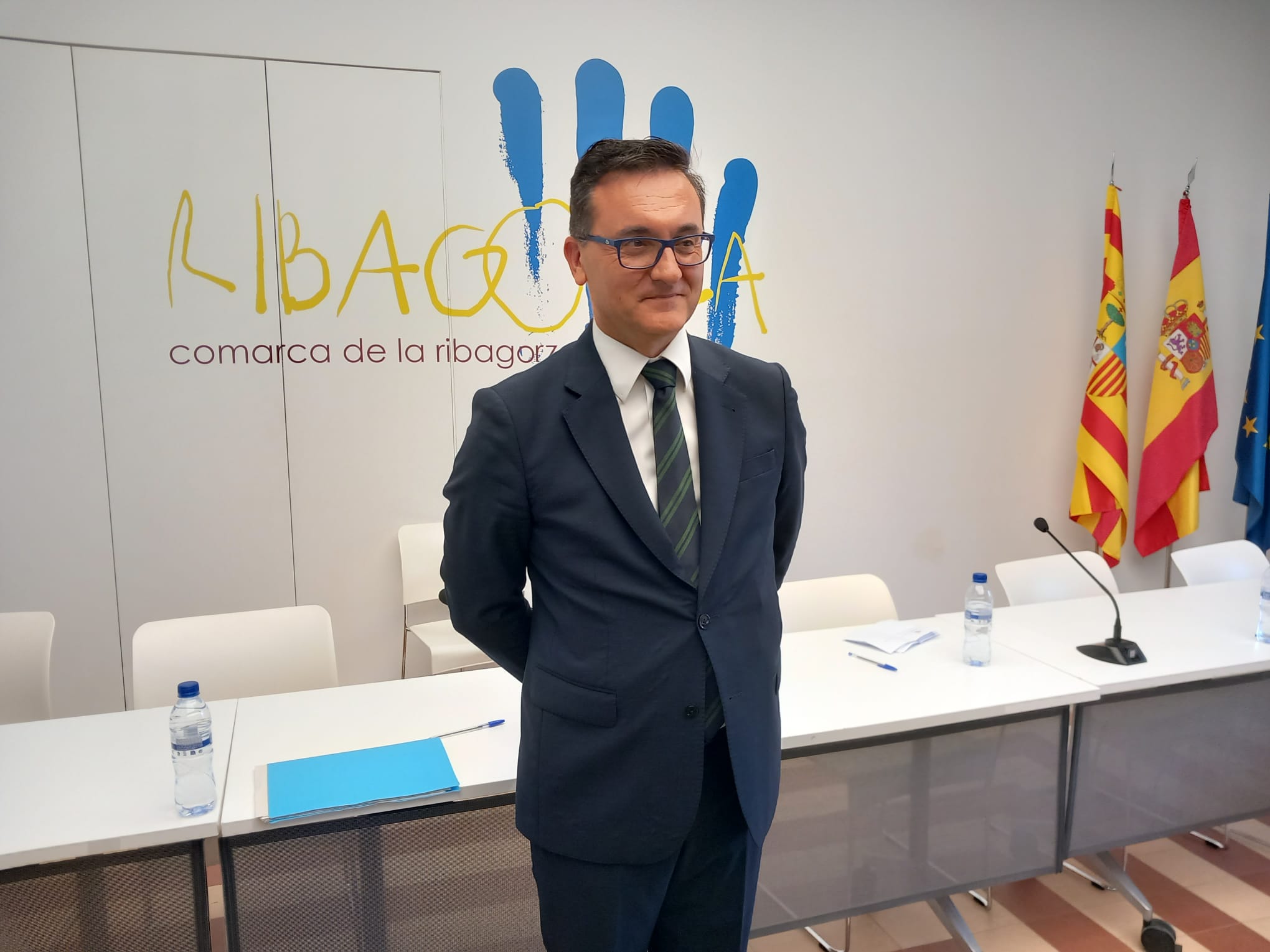 Roque Vicente, nuevo presidente de la Comarca de la Ribagorza. Foto José Luis Brualla