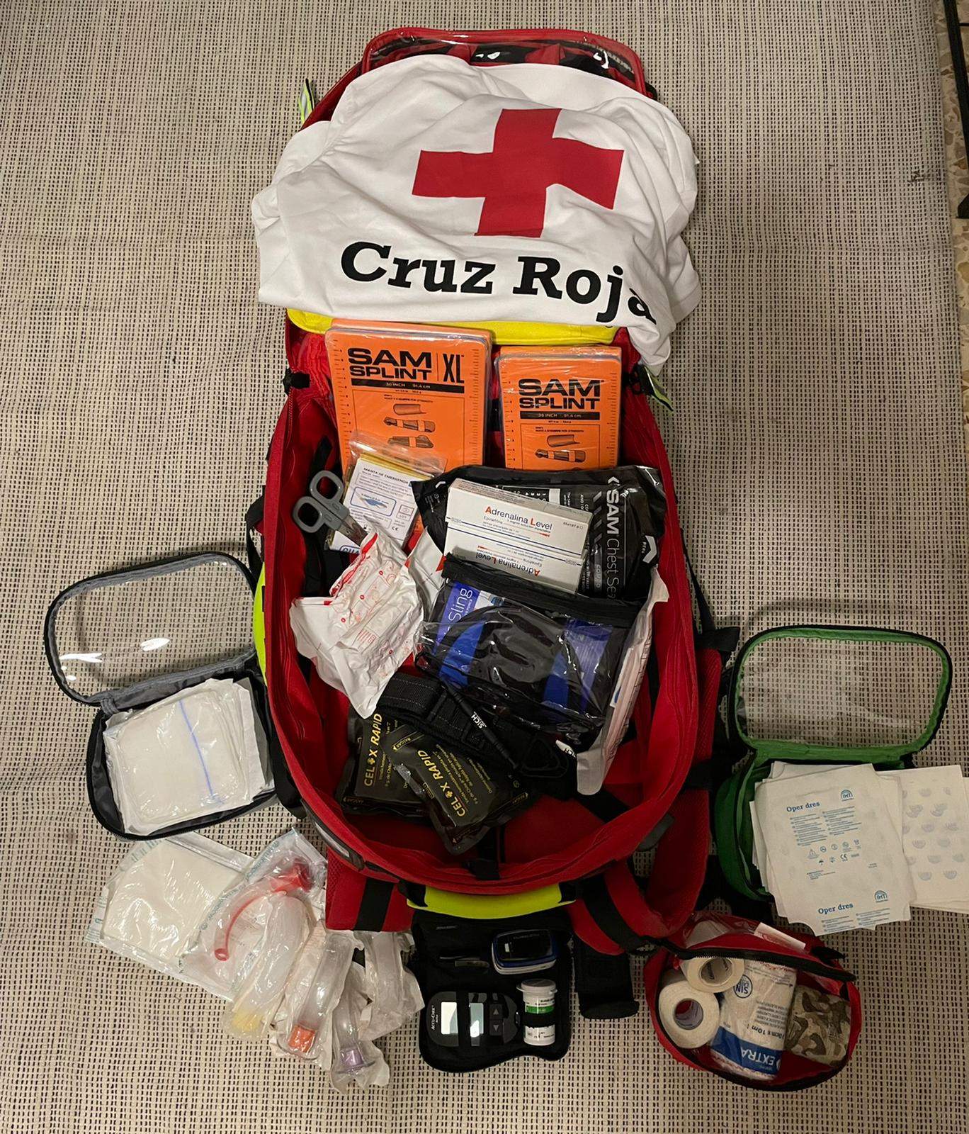 Mochila socorro.