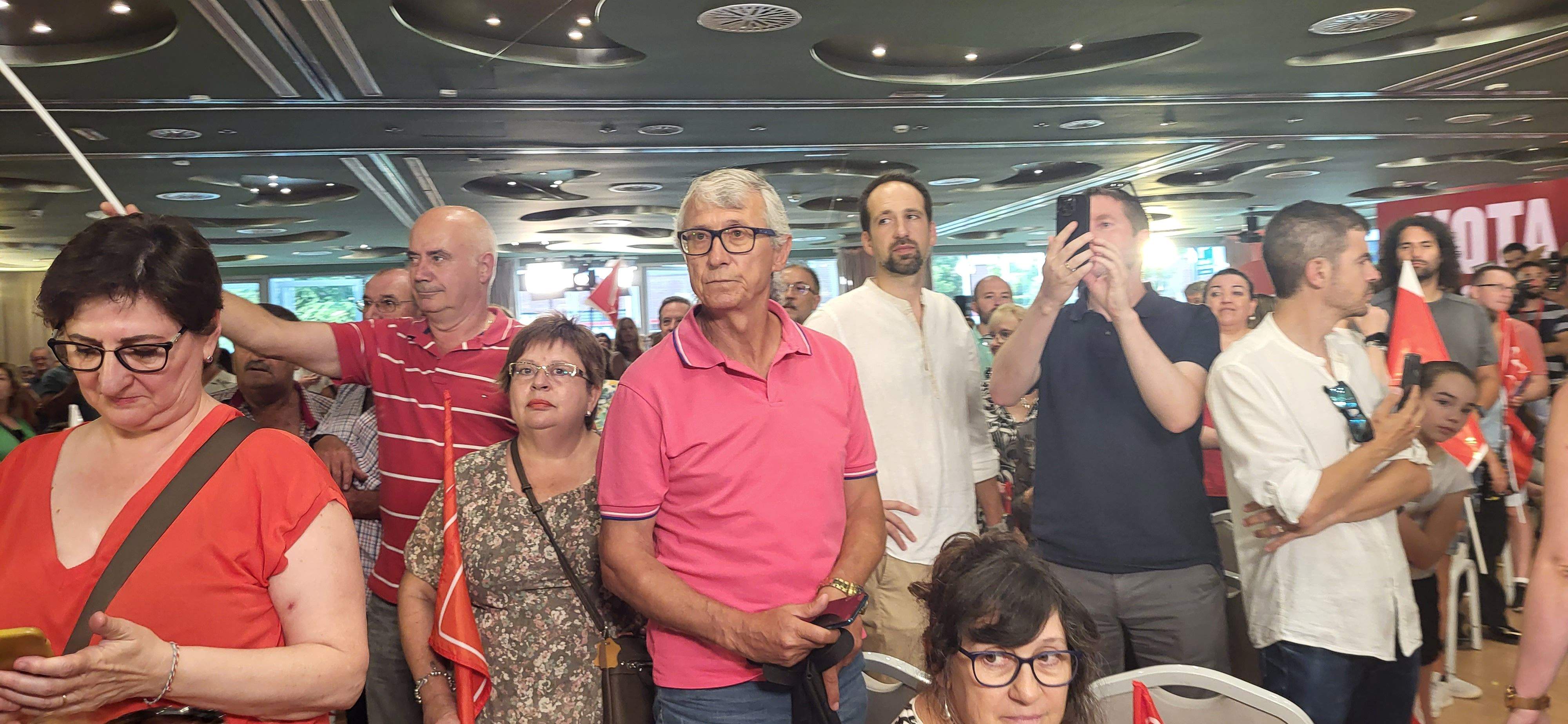 Asistentes al acto central de los socialistas altoaragoneses en Huesca. Foto: Mercedes Manterola
