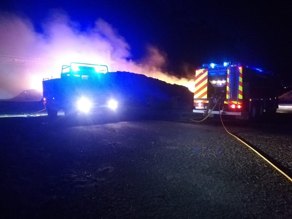 Incendio en la SAT de Grañén