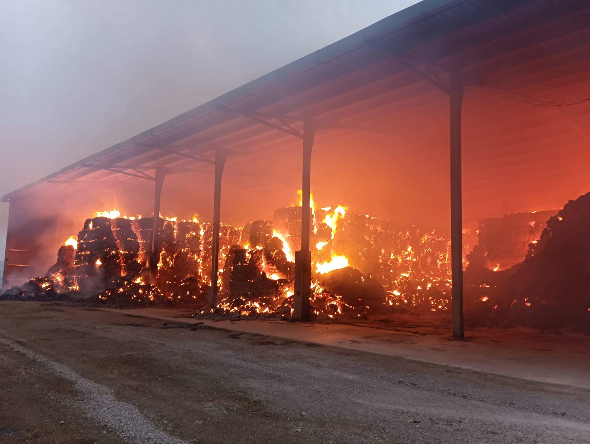 Incendio en la SAT de Grañén