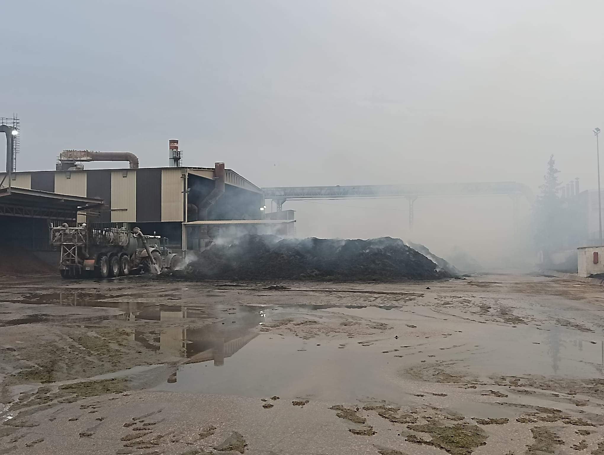 Incendio en la SAT de Grañén