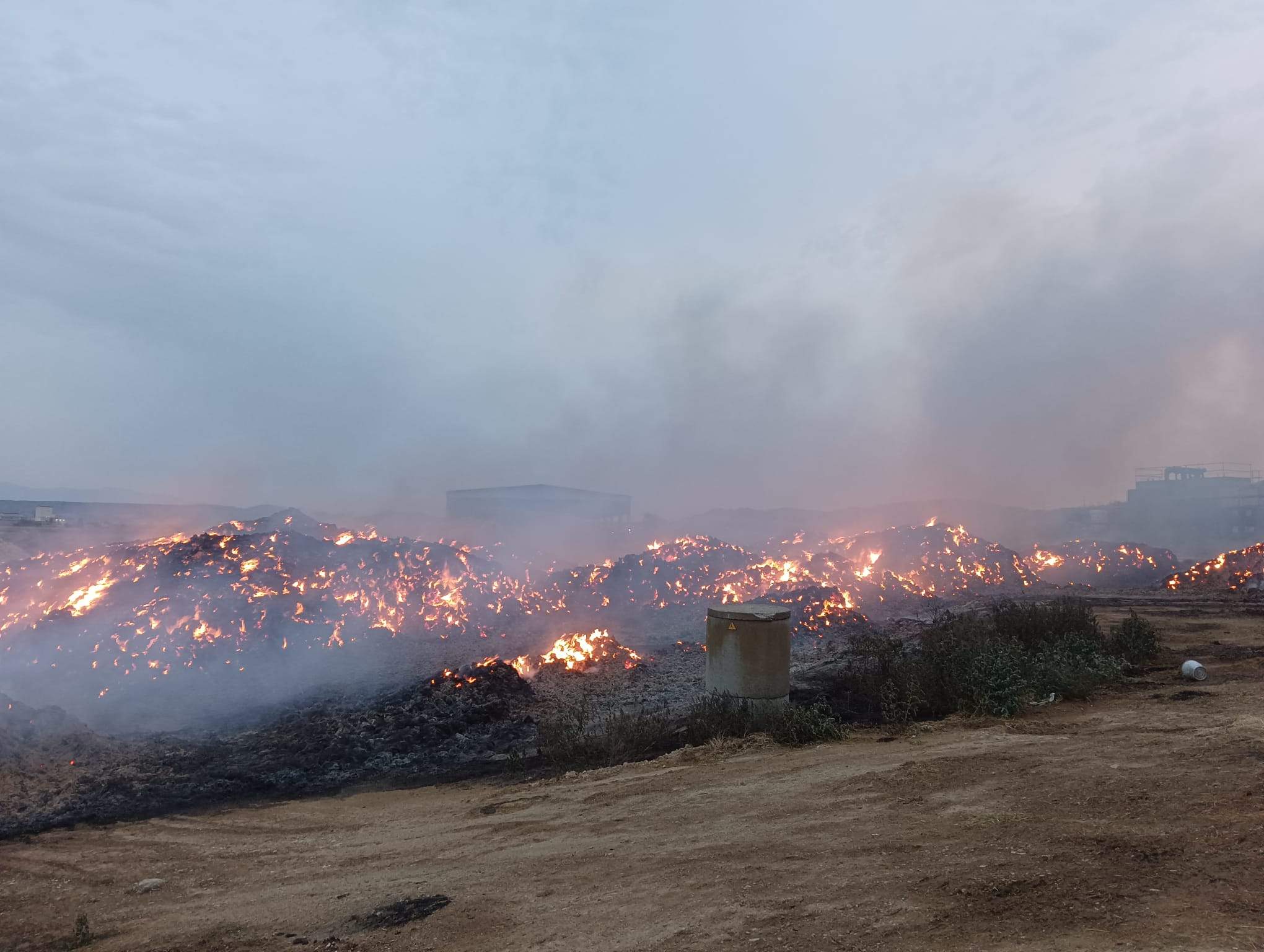 Incendio en la SAT de Grañén