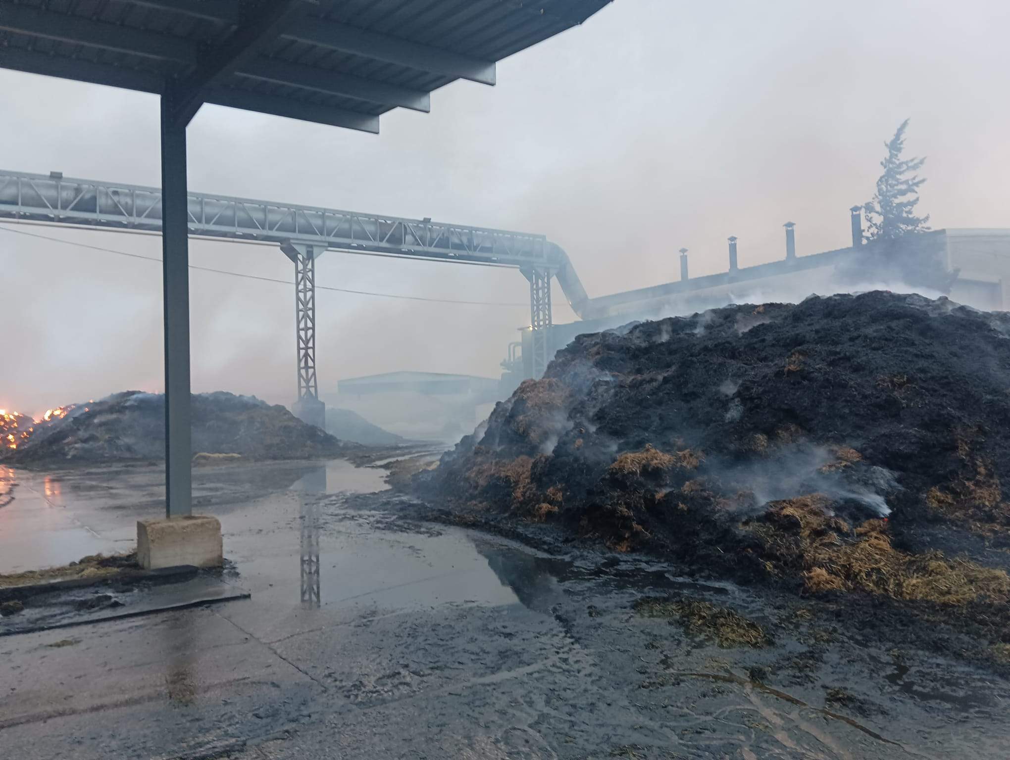 Incendio en la SAT de Grañén