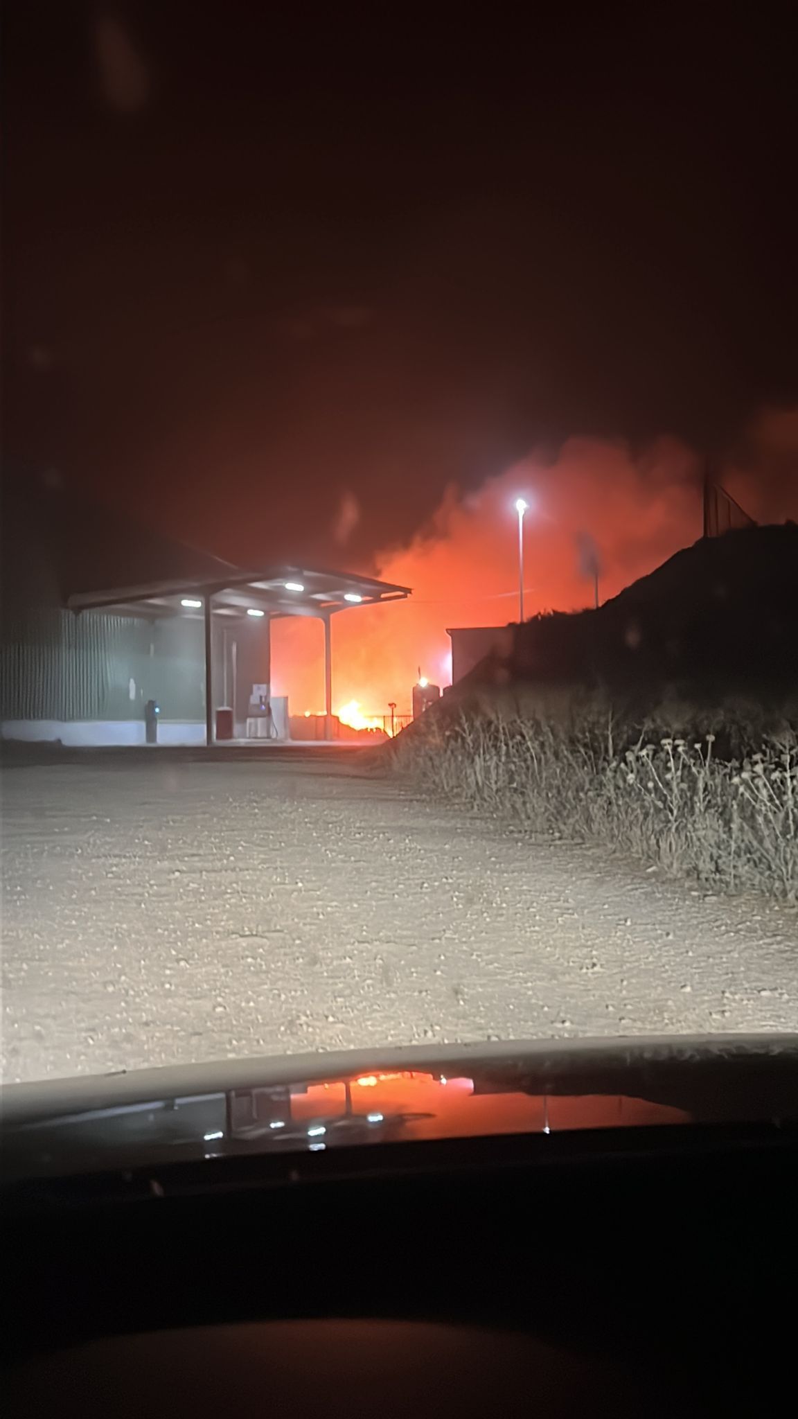 Incendio en la SAT de Grañén