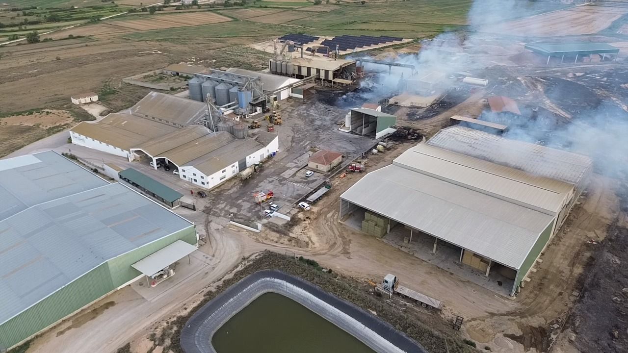 Incendio en la SAT de Grañén
