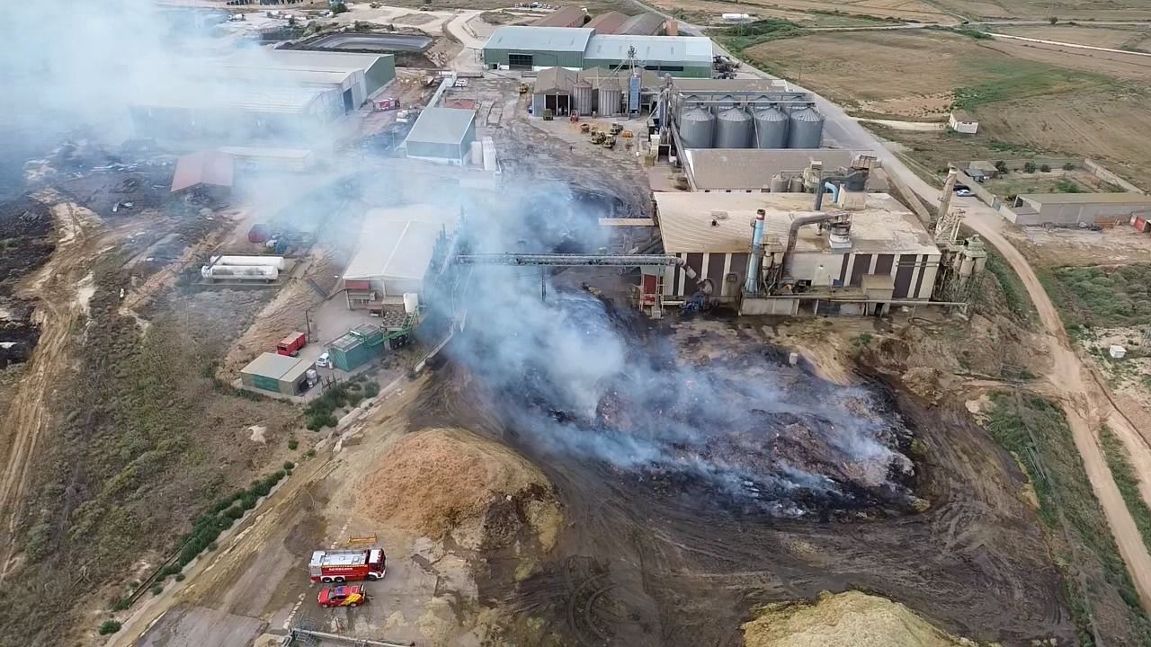 Incendio en la SAT de Grañén