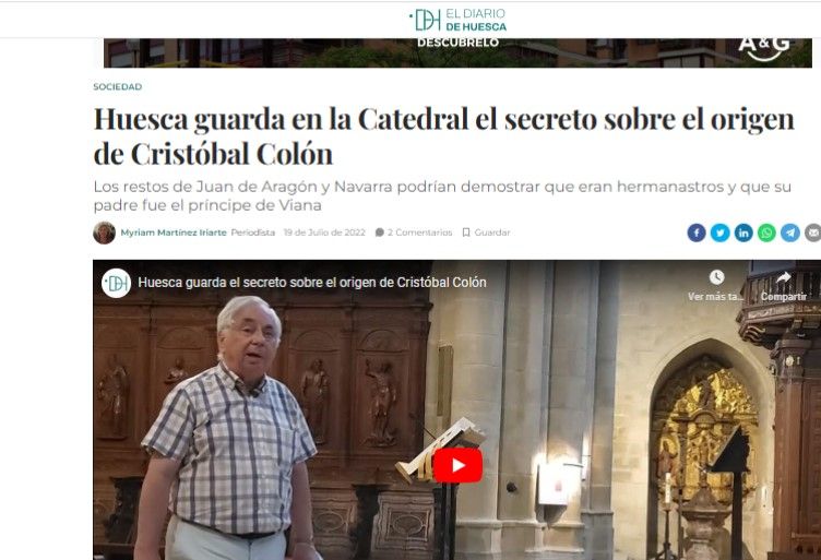 La primera noticia de apertura de nuestra portada el 20 de julio de 2022