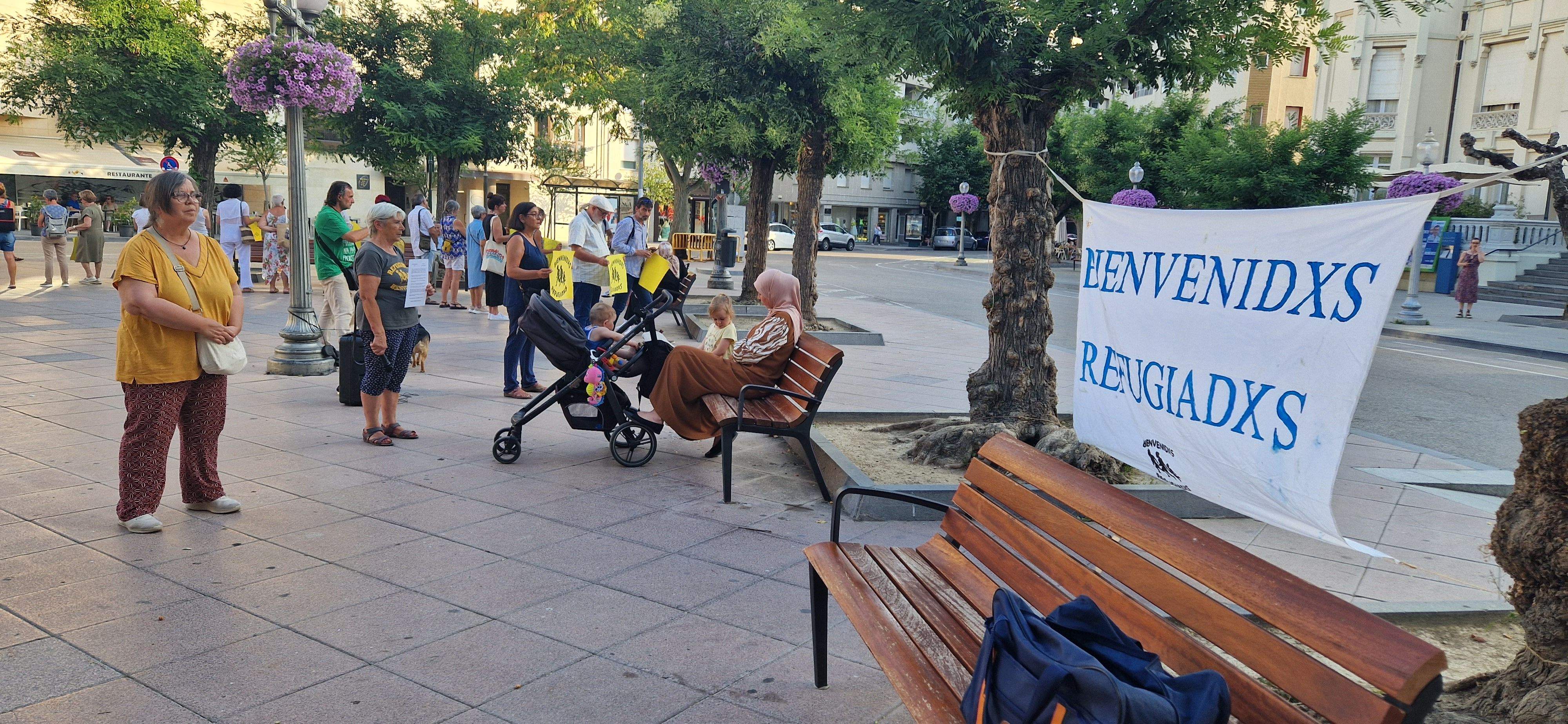 Círculo del silencio de Bienvenidos Refugiados. Foto Myriam Martínez
