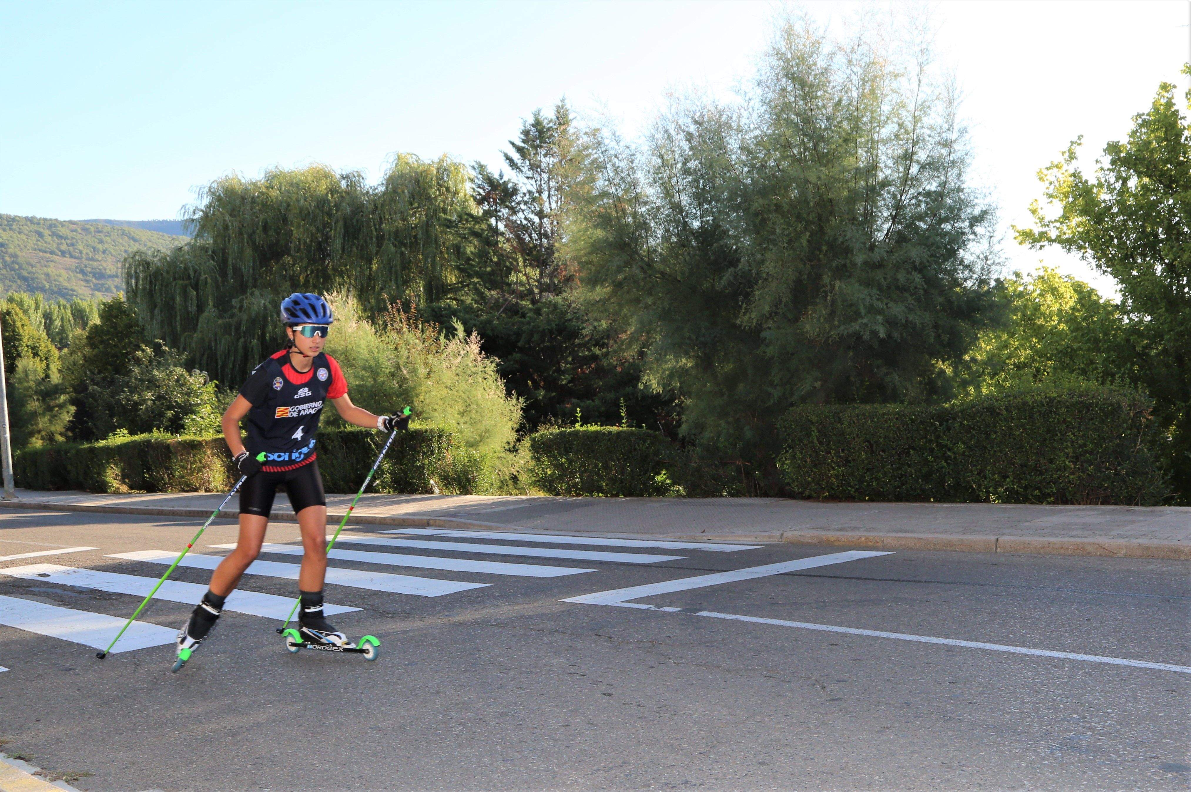 Campeonato de España de Rollerski en Jaca. FOTO MIGUEL RAMÓN HENARES