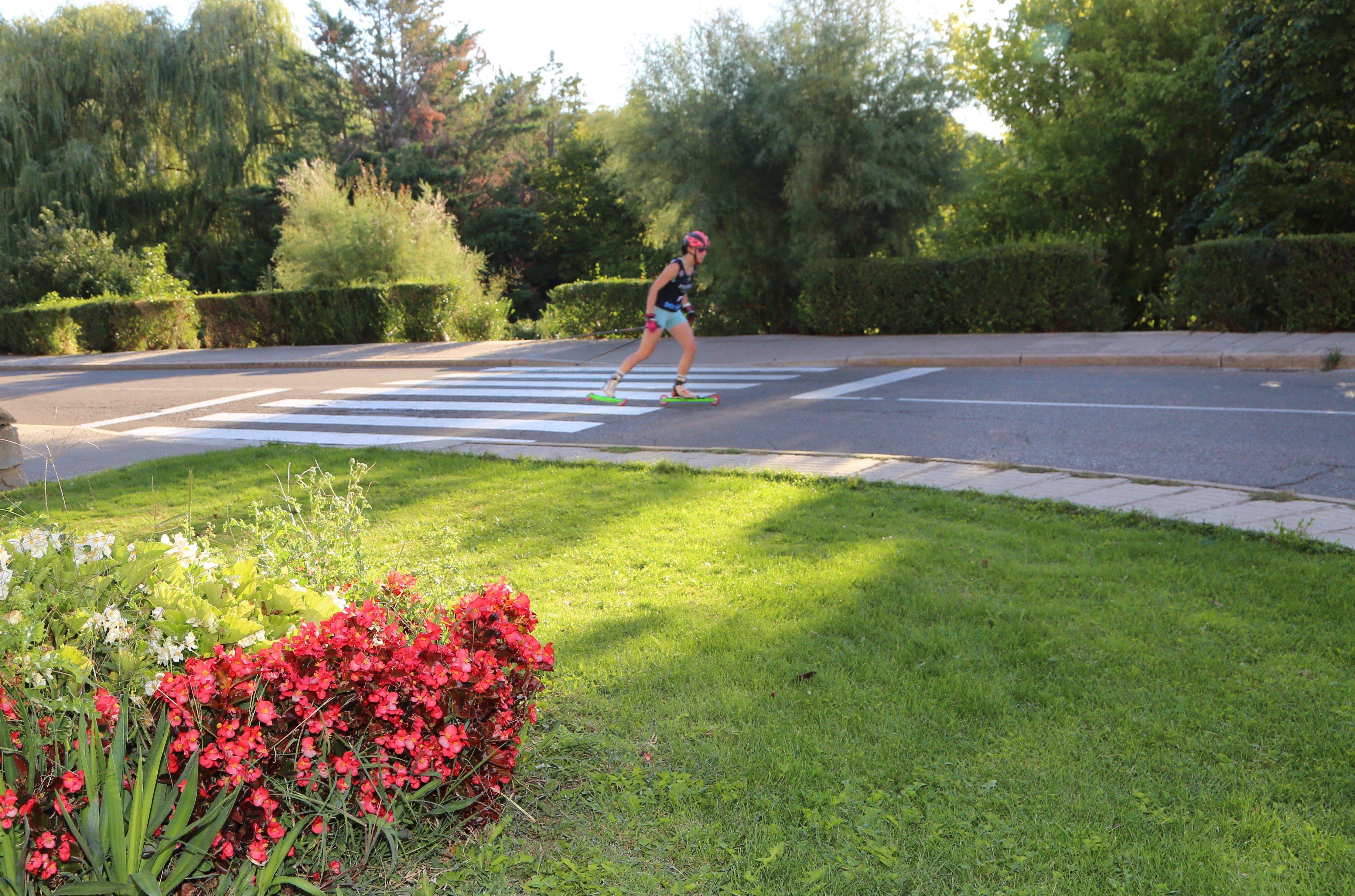 Campeonato de España de Rollerski en Jaca. FOTO MIGUEL RAMÓN HENARES