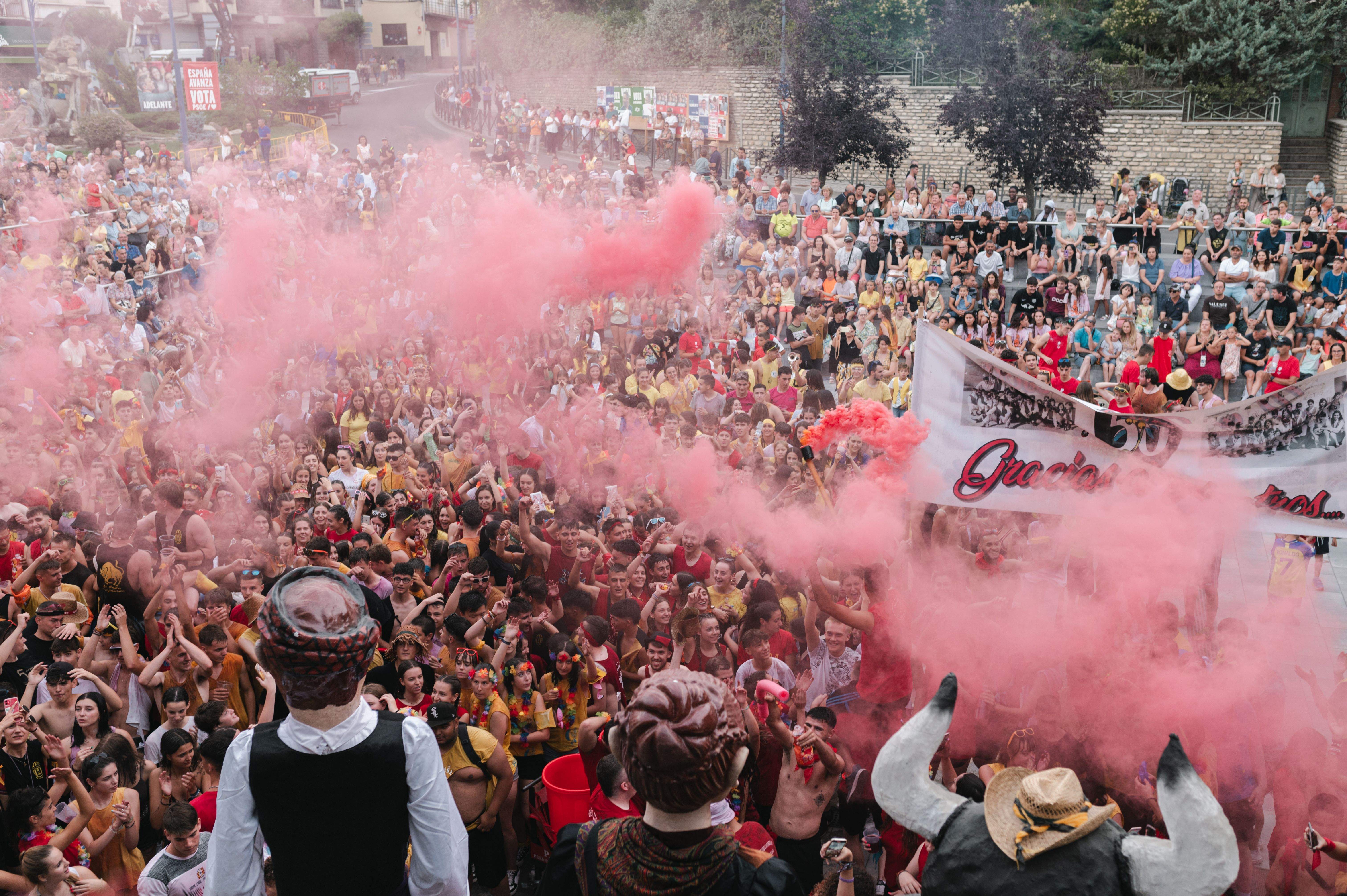 Inicio de las fiestas de Santiago 2023 en Sabiñánigo.