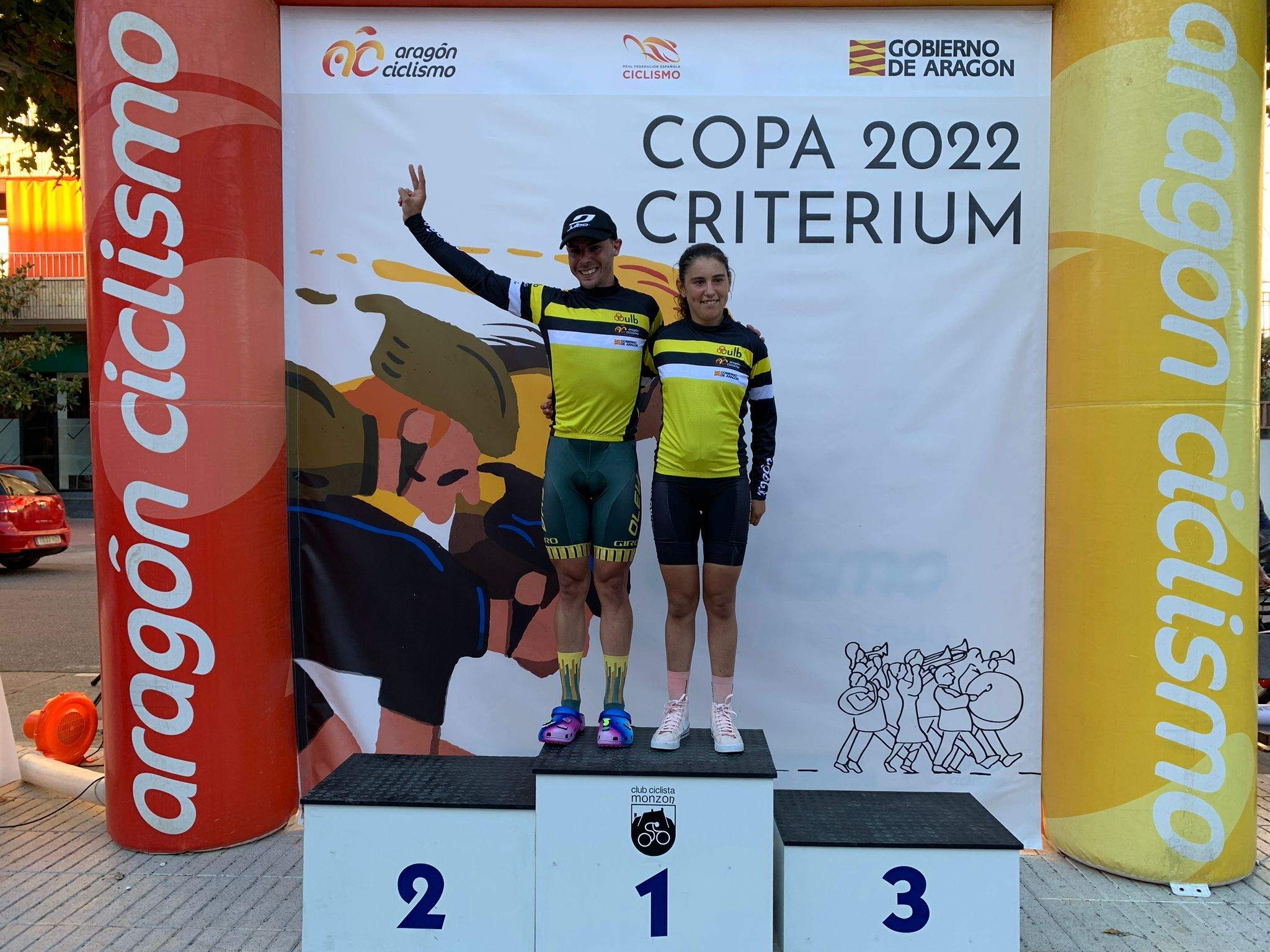 Primer podio de la Copa Critérium 2022. 