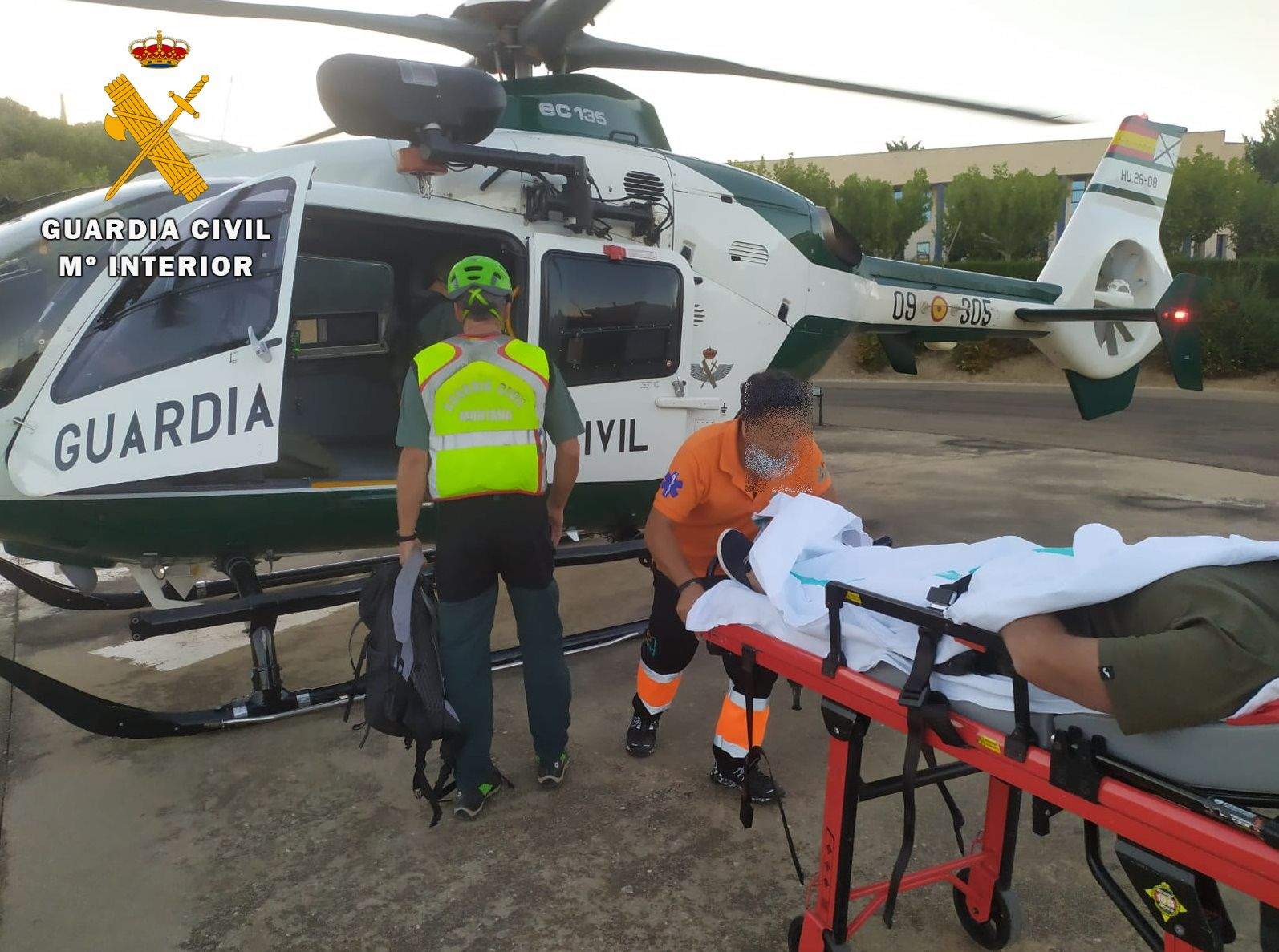 Evacuado un herido en las pozas de Belsué Evacuado un herido en las pozas de Belsué