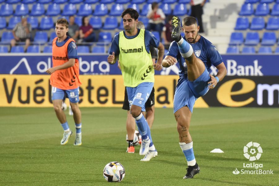 Partido Huesca-Málaga. Foto La Liga 