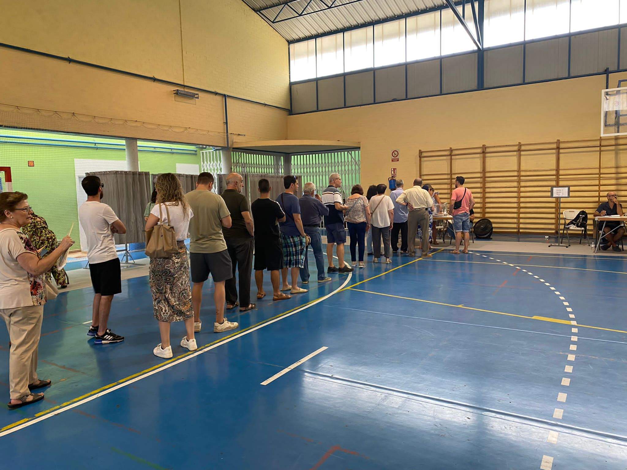 Votaciones en las elecciones generales del 23J en el colegio Sancho Ramírez. Votaciones en las elecciones generales del 23J en el colegio Sancho Ramírez.