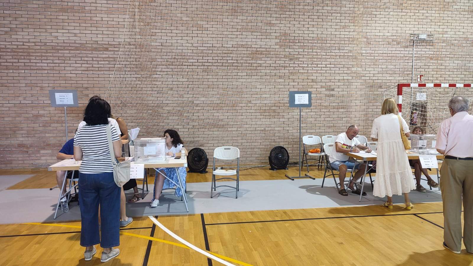 Votaciones en las elecciones generales en el Pedro J. Rubio.