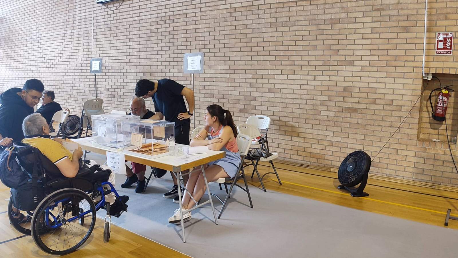 Votaciones en las elecciones generales en el Pedro J. Rubio.