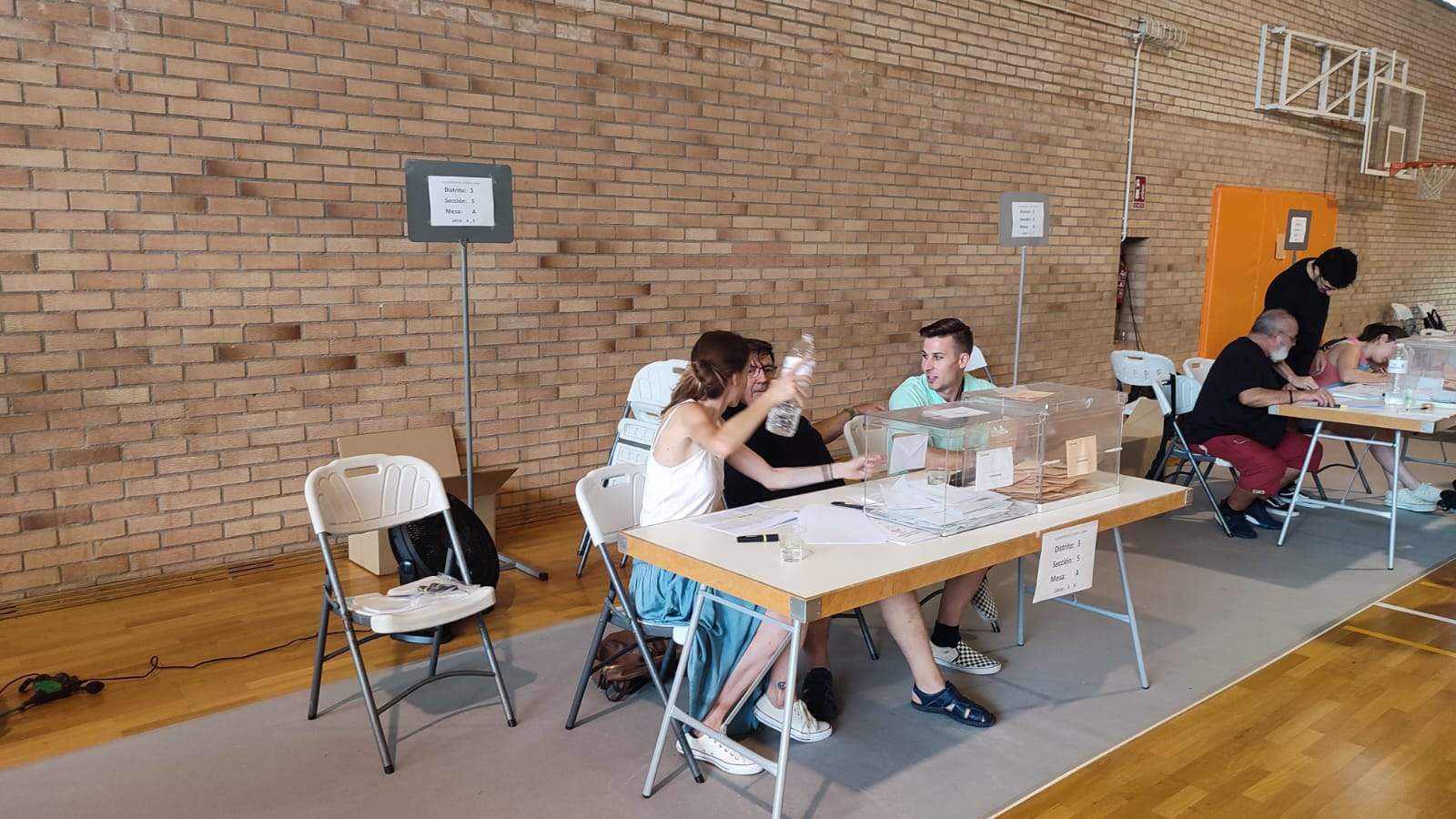 Votaciones en las elecciones generales en el Pedro J. Rubio.