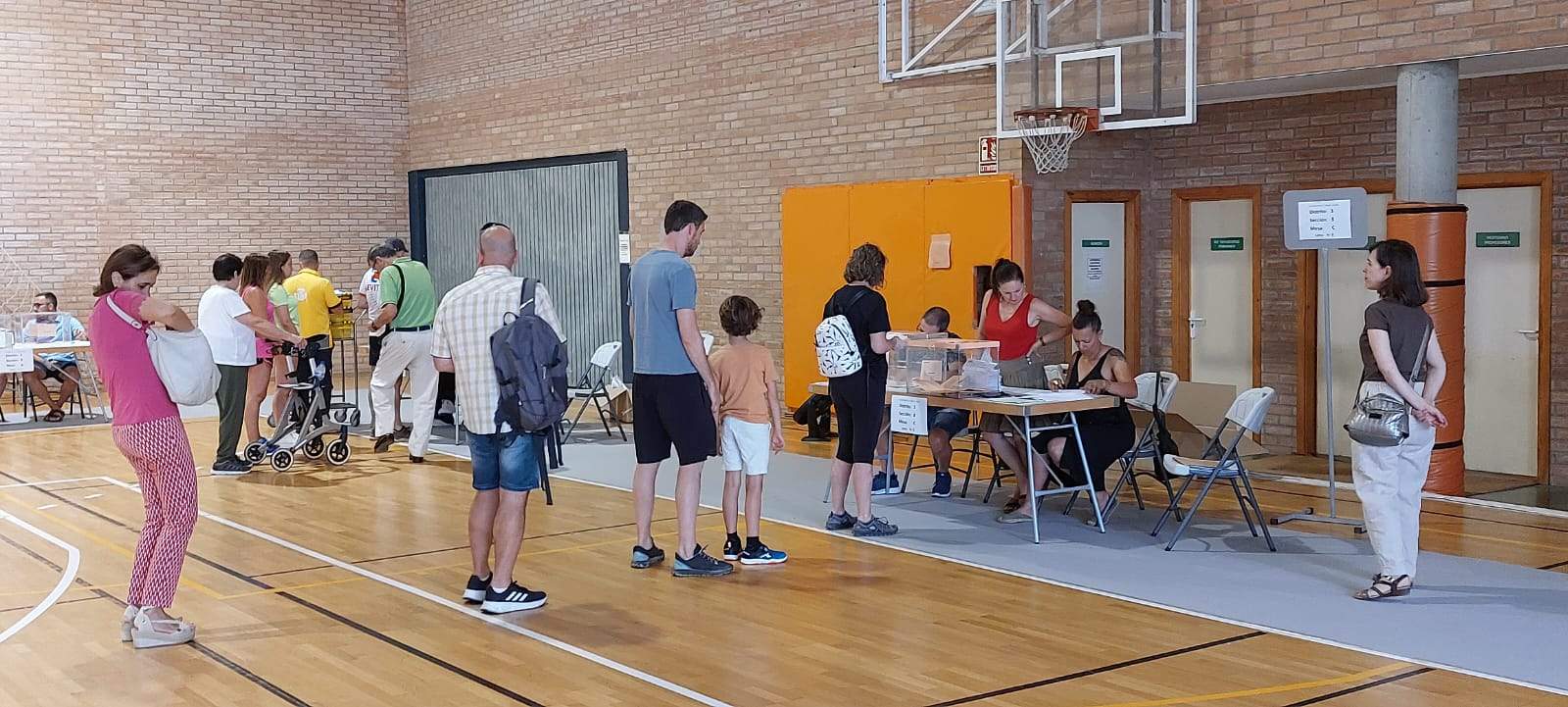 Votaciones en las elecciones generales en el Pedro J. Rubio.