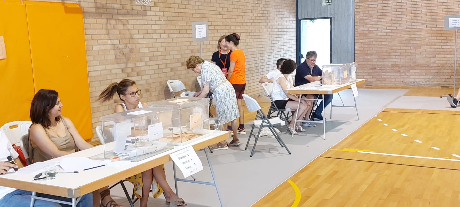 Votaciones en las elecciones generales en el Pedro J. Rubio.