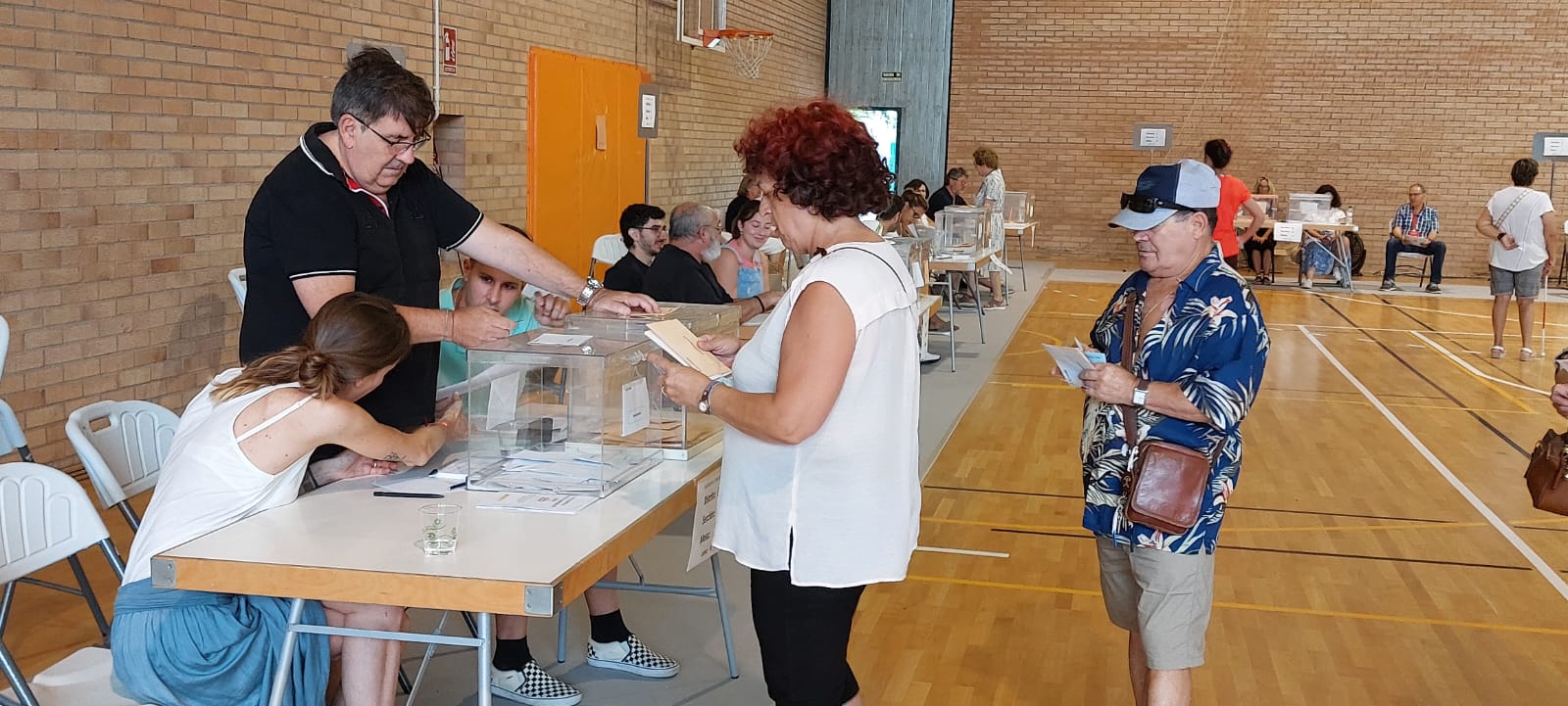 Votaciones en las elecciones generales en el Pedro J. Rubio.