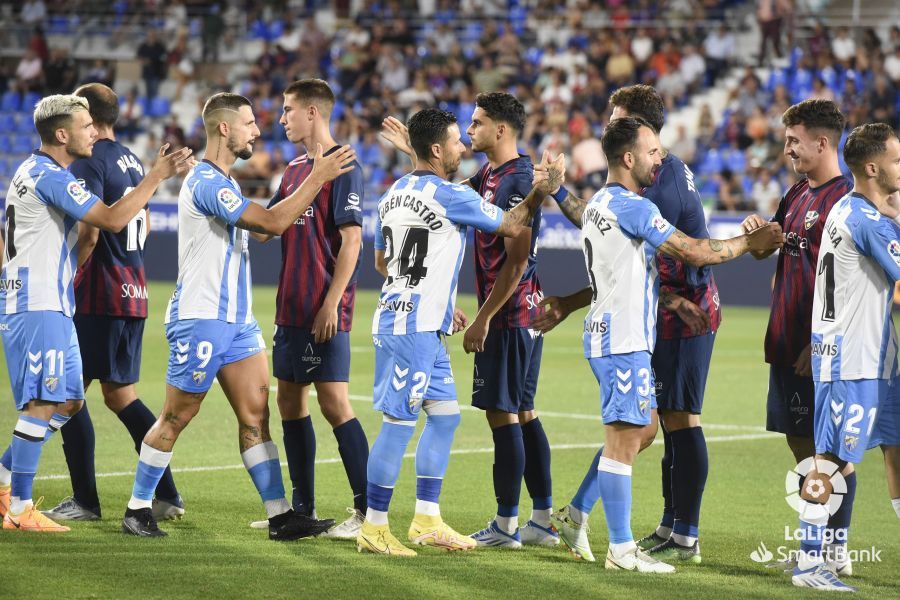 Partido Huesca-Málaga. Foto La Liga 