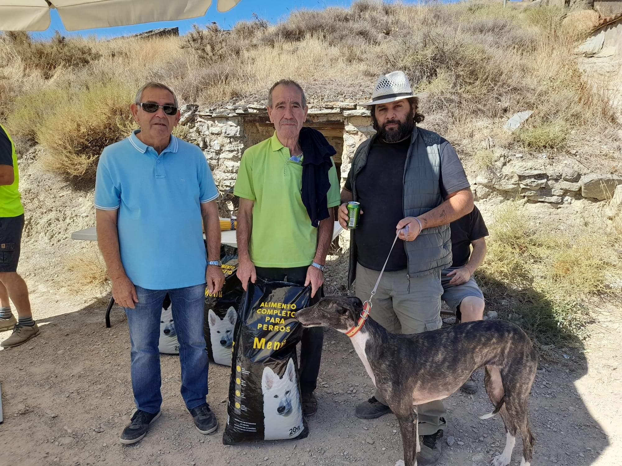 Carrera de galgos en Almudévar 