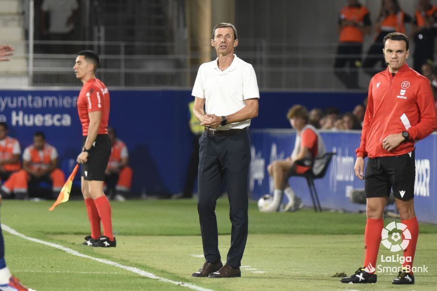 Partido Huesca-Málaga. Foto La Liga 